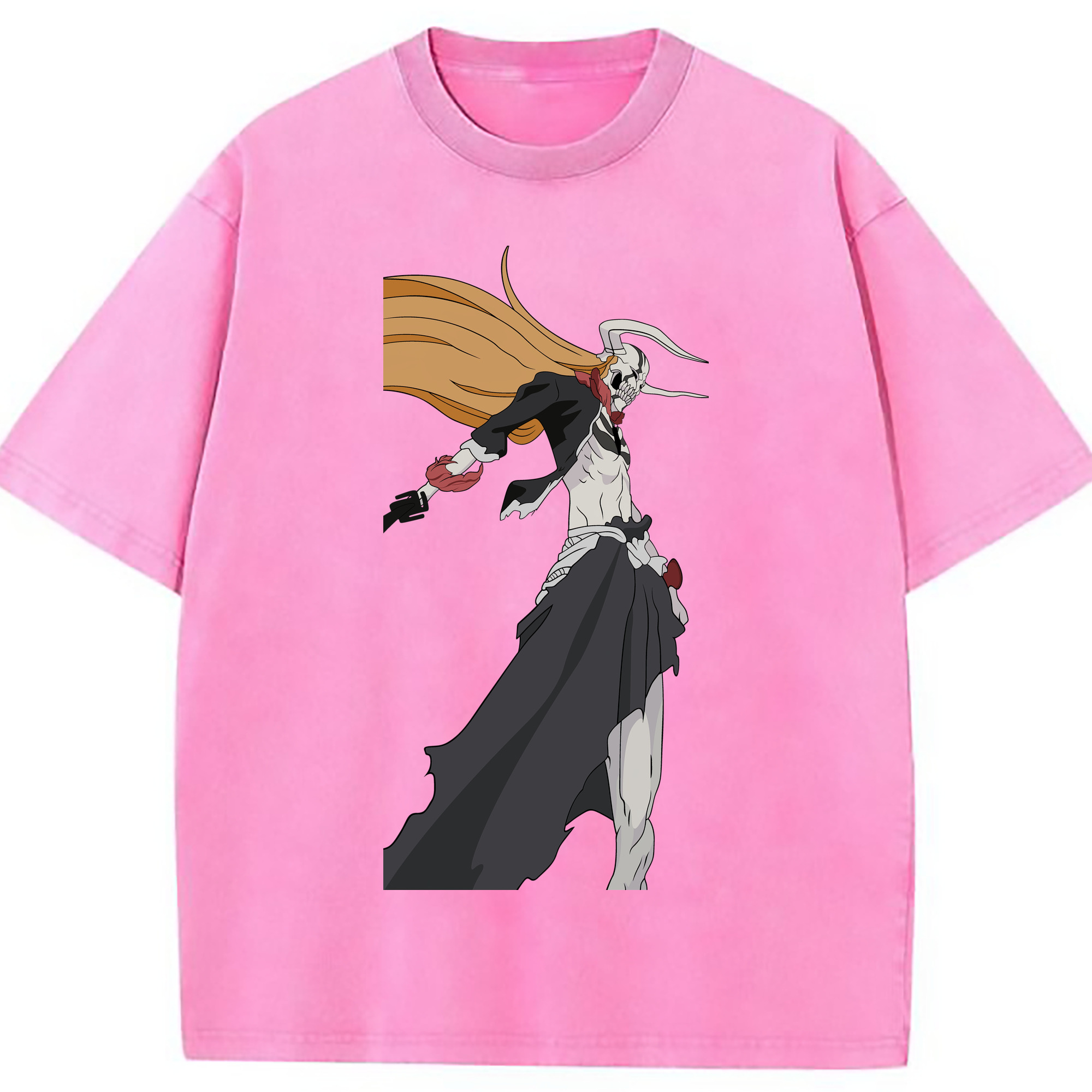 （画像用） ブリーチ 黒崎一護（くろさき いちご）BLEACH Kurosaki Ichigo 綿100% ヴィンテージ風 半袖Tシャツ（フロントプリント）